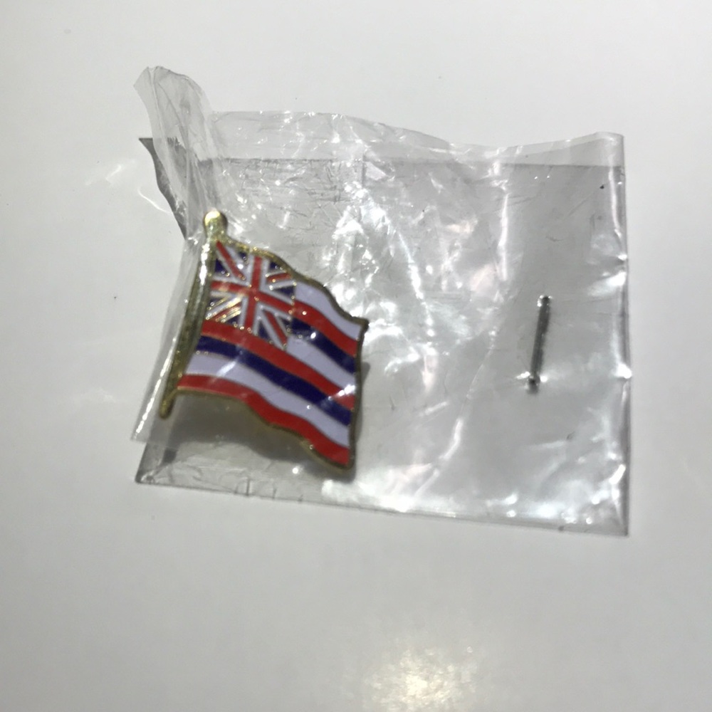 Iolani Palace Hawaiian Flag Pin New